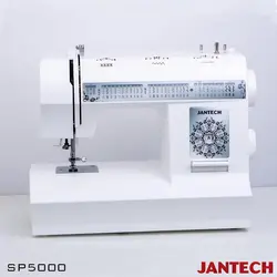 چرخ خیاطی جانتک مدل 5000 با پایه و سوزن نخ کن