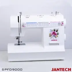 چرخ خیاطی جانتک مدل FD9000 با پایه و سوزن نخ کن