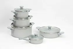 سرویس قابلمه گرانیتی 10 پارچه آریسا کاج تفلون