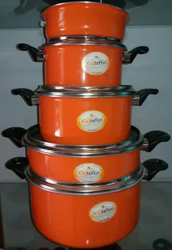 سرویس قابلمه سرامیک 10 پارچه آریسا کاج تفلون