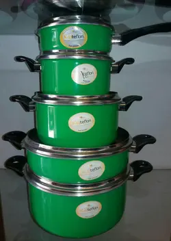 سرویس قابلمه سرامیک 10 پارچه آریسا کاج تفلون