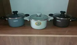 سرویس قابلمه سرامیک 10 پارچه آریسا کاج تفلون