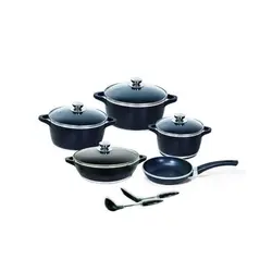 سرویس قابلمه کاملیا 11 پارچه سرامیک کاج تفلون