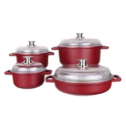 سرویس قابلمه 8 پارچه آرمیلا گرانیت کاج تفلون