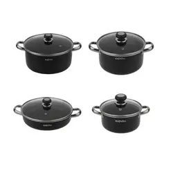 سرویس قابلمه تفلون 8 پارچه لینا کاج تفلون