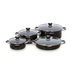 سرویس قابلمه تفلون 8 پارچه لینا کاج تفلون