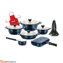 سرویس قابلمه 19 پارچه گرانیت کاندید