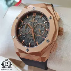 ساعت مچی مردانه هابلوت مدل Hublot Aerofusion Orlinski Gold