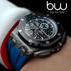 بند ساعت مچی ای پی AP مدل Royal Oak Offshore سرمه ایی