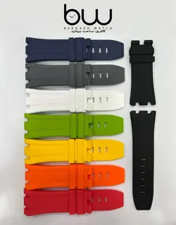 بند ساعت مچی ای پی AP مدل Royal Oak Offshore سرمه ایی