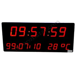 ساعت و تقویم دیجیتال دیواری سایز 130*50 سانتیمتر
