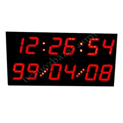 ساعت دیجیتالی با قاب توکار تقویم دار سایز 40*20 سانتیمتر