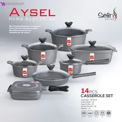 سرویس پخت و پز ۱۴ پارچه آیسل مدل سلین