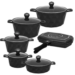 سرویس پخت و پز ۱۲ پارچه آیسل مدل Diamond