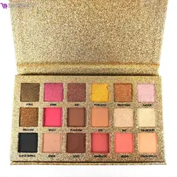 پالت سایه چشم 18 رنگ رزبری مدل متالز طلایی
