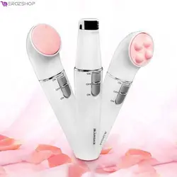 اپیلاتور برقی و ماساژور و فیس براش پوست مارسکی