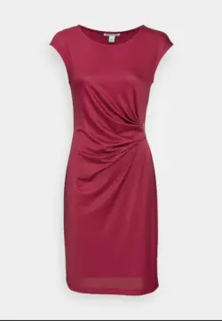 پيراهن زنانه ميدي سگك دار سرخابی آنافیلد ANNA FIELD