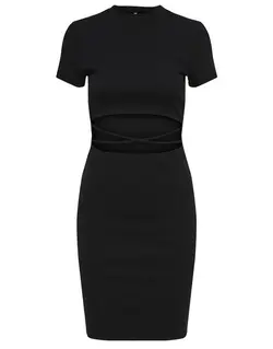 پيراهن زنانه مجلسی فانتزی جلو چاكدار آستين كوتاه اونلی ONLY ONLNESSA