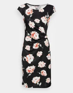 پيراهن زنانه ميدي مجلسی سگك دار گلدار آنافیلد ANNA FIELD