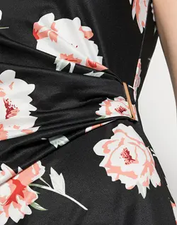 پيراهن زنانه ميدي مجلسی سگك دار گلدار آنافیلد ANNA FIELD