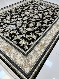 فرش طرح نگار سرمه ای 1200 شانه