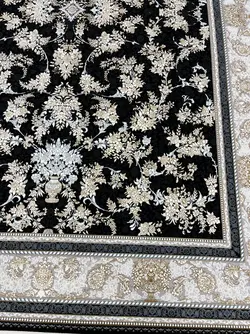 فرش طرح نگار سرمه ای 1200 شانه