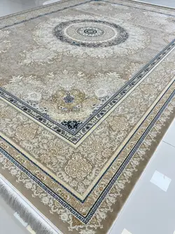 فرش 1200 شانه طرح مرجان بژ