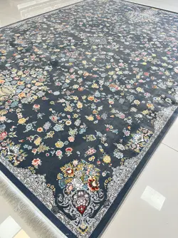 فرش باغ گل دودی 700 شانه گل برجسته