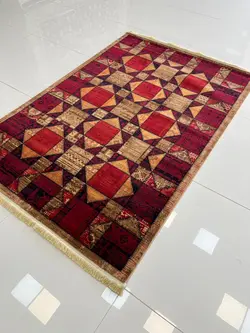 فرش قرمز طرح بلوچ خشتی