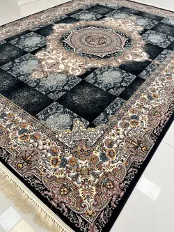 فرش خشتی 700شانه سرمه ای