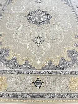 فرش ۷۰۰شانه گل برجسته نقشه اسلیمی سلطنتی