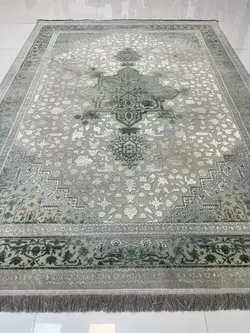 فرش هریس 1200 شانه طوسی سبز