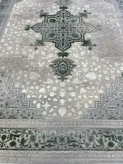 فرش هریس 1200 شانه طوسی سبز