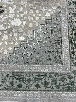 فرش هریس 1200 شانه طوسی سبز