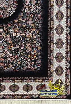 فرش کاشان نقشه دل ارام 1000 شانه