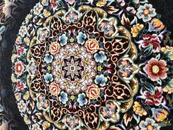 فرش کاشان نقشه دل ارام 1000 شانه