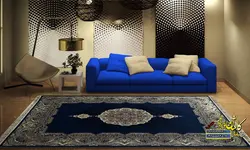 فرش کاشان 700 شانه طرح هالیدی کاربنی تراکم 2550