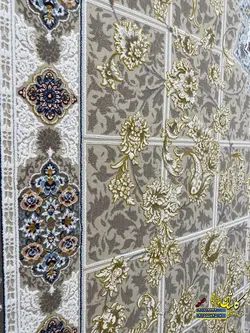 فرش کاشان نقشه پیچک لایت 1200 شانه برجسته