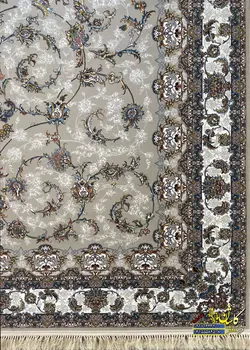 فرش کاشان 1000 شانه رنگ فیلی نقشه بهشت