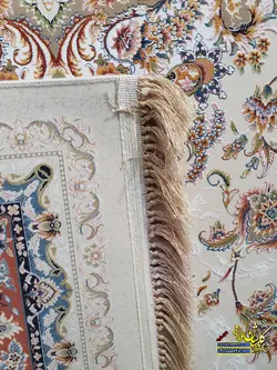 فرش کاشان 1000 شانه رنگ فیلی نقشه بهشت