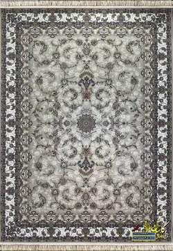 فرش کاشان 1000 شانه رنگ فیلی نقشه بهشت