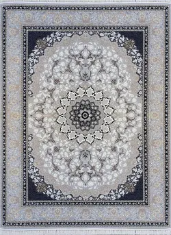 فرش طرح مایسا نقره ای