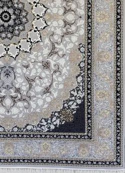 فرش طرح مایسا نقره ای