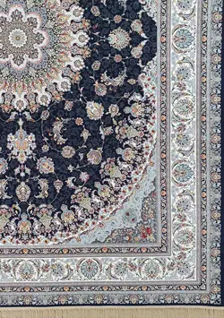 فرش طرح دستباف تبریز سرمه ای