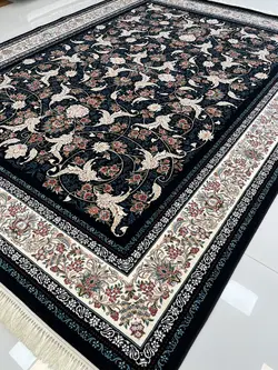 فرش 700 شانه کاشان طرح دربار