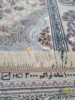 فرش کاشان 1000 شانه نقشه رز باران فیلی