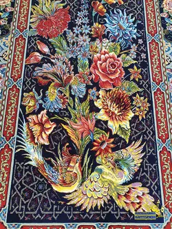 فرش طرح باغ ارم 1000 شانه