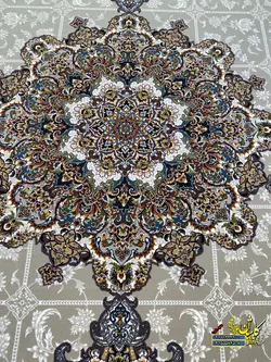 فرش کاشان نقشه بهامین رنگ فیلی 1000 شانه