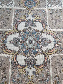 فرش کاشان 1200 شانه طرح شاهسوند برجسته فیلی