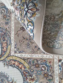 فرش کاشان 1200 شانه طرح شاهسوند برجسته فیلی